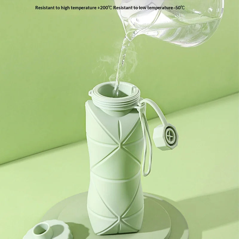 Silicone Folding Water Bottle for Outdoor Activities