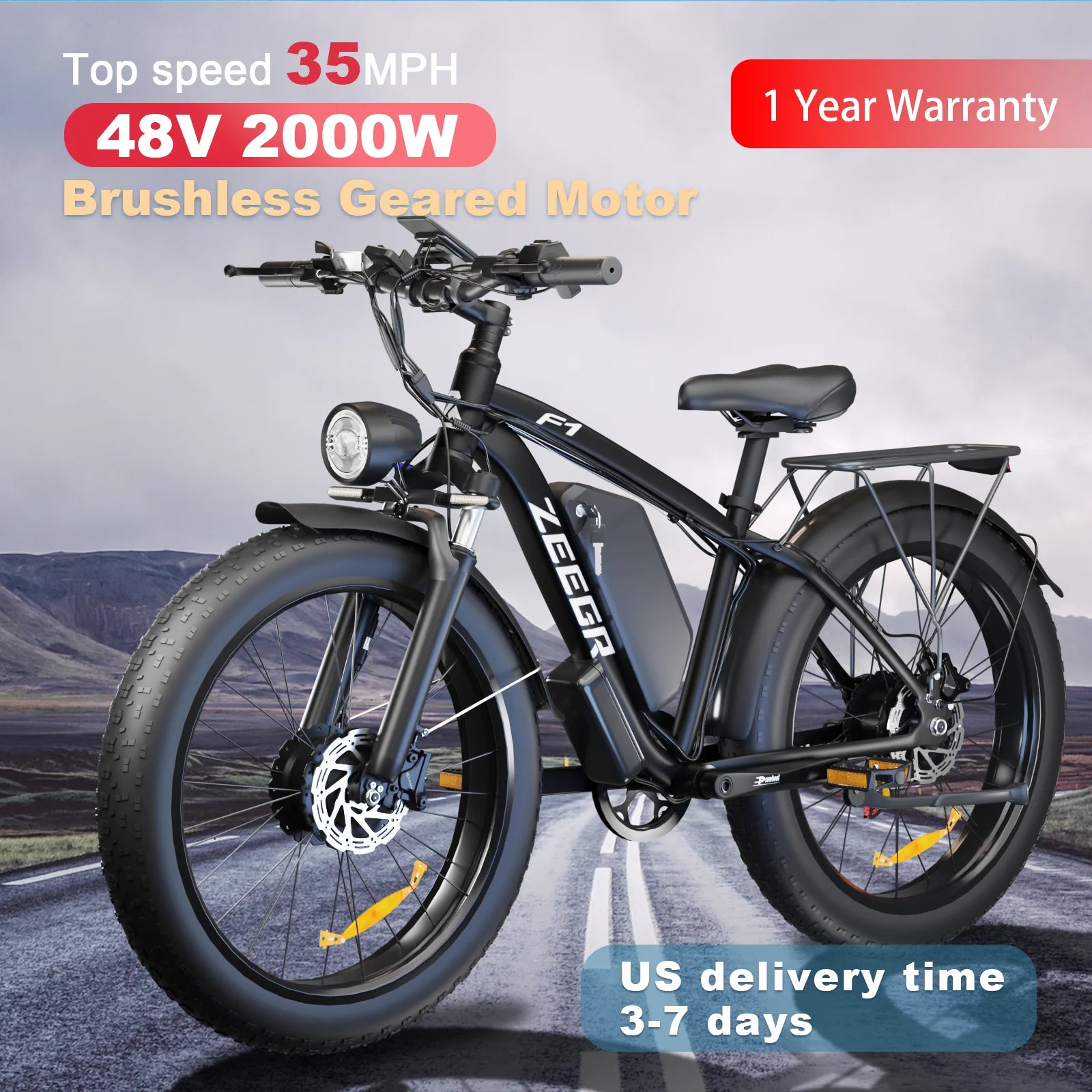 Moobelo M1 2000W Dual-Motor Electric Bicycle CE Certified