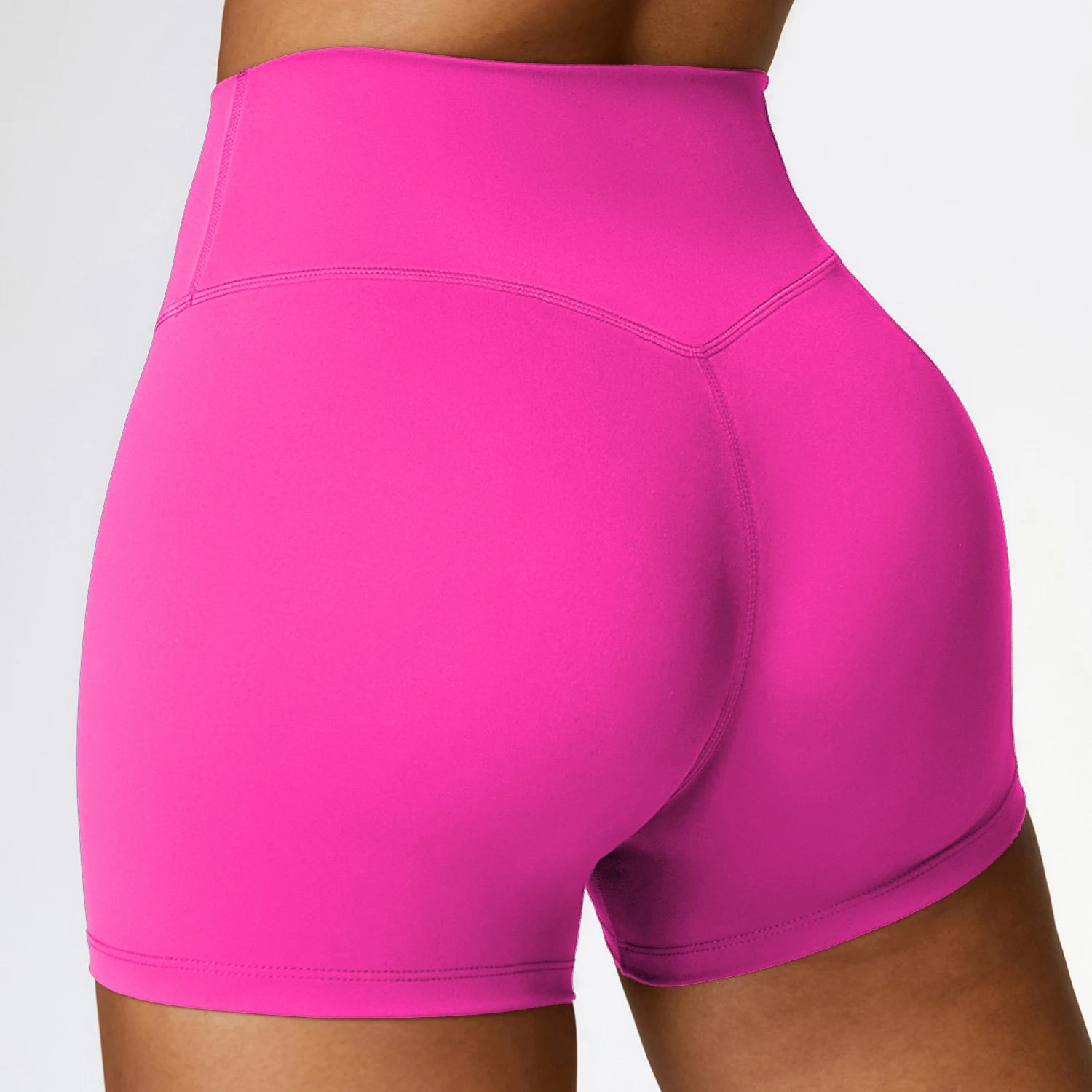 PKWYKLRECN Women's High Waist Yoga Shorts Quick Dry Breathable