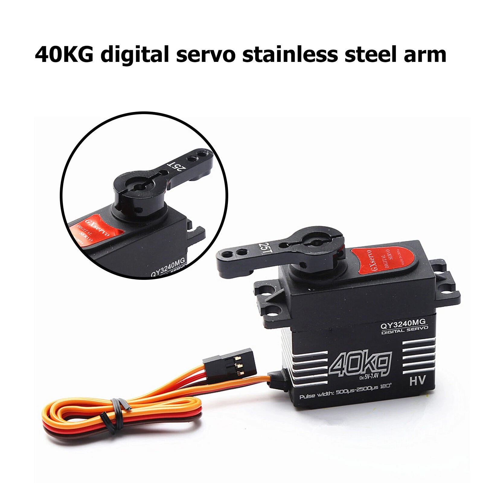 40KG Waterproof High-Speed Digital Servo High Torque Metal Gear