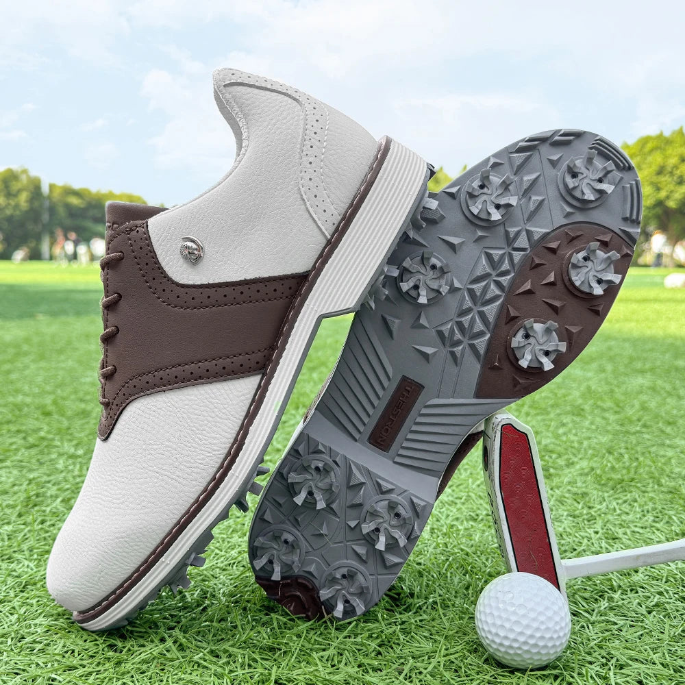 Lenox Spikes Golf Shoes for Men Walking Footwear