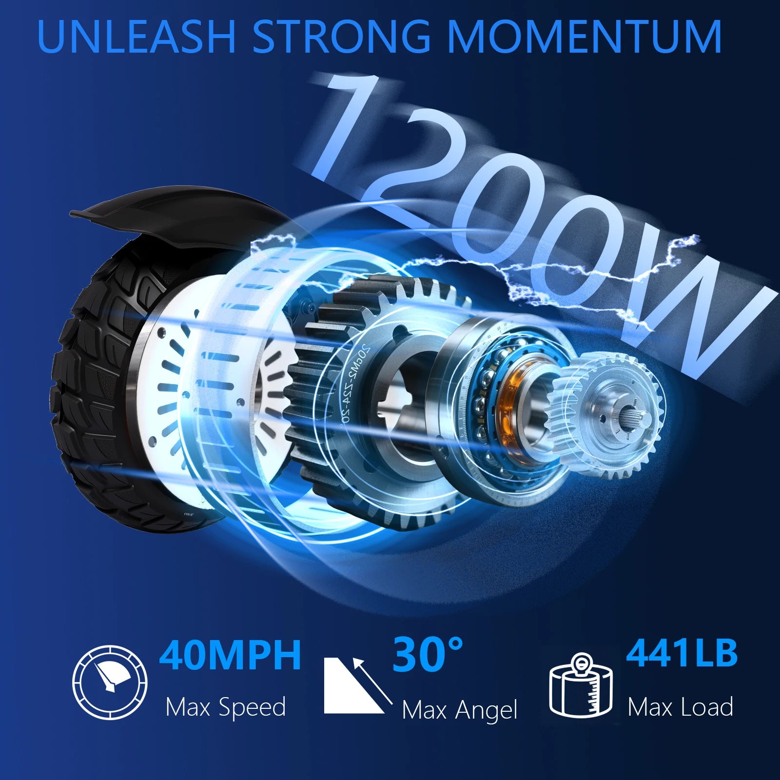 K11 1200W Electric Scooter 40 MPH Off Road Folding 11 Inch