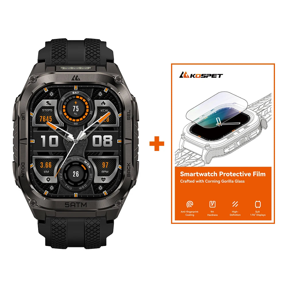 KOSPET Tank M4C Rugged Smartwatch With GPS Military Grade