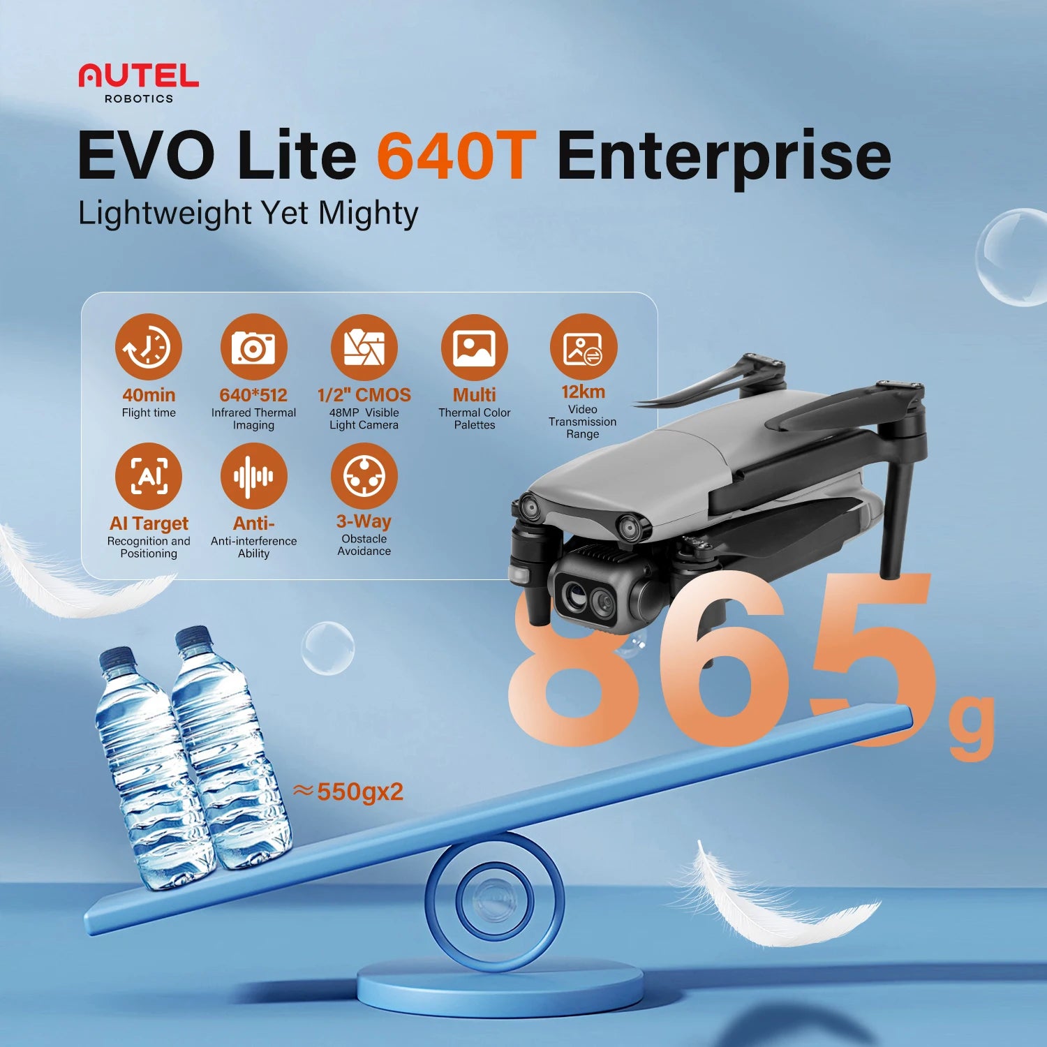 Autel Robotics Lite 640T Drone With Thermal Camera