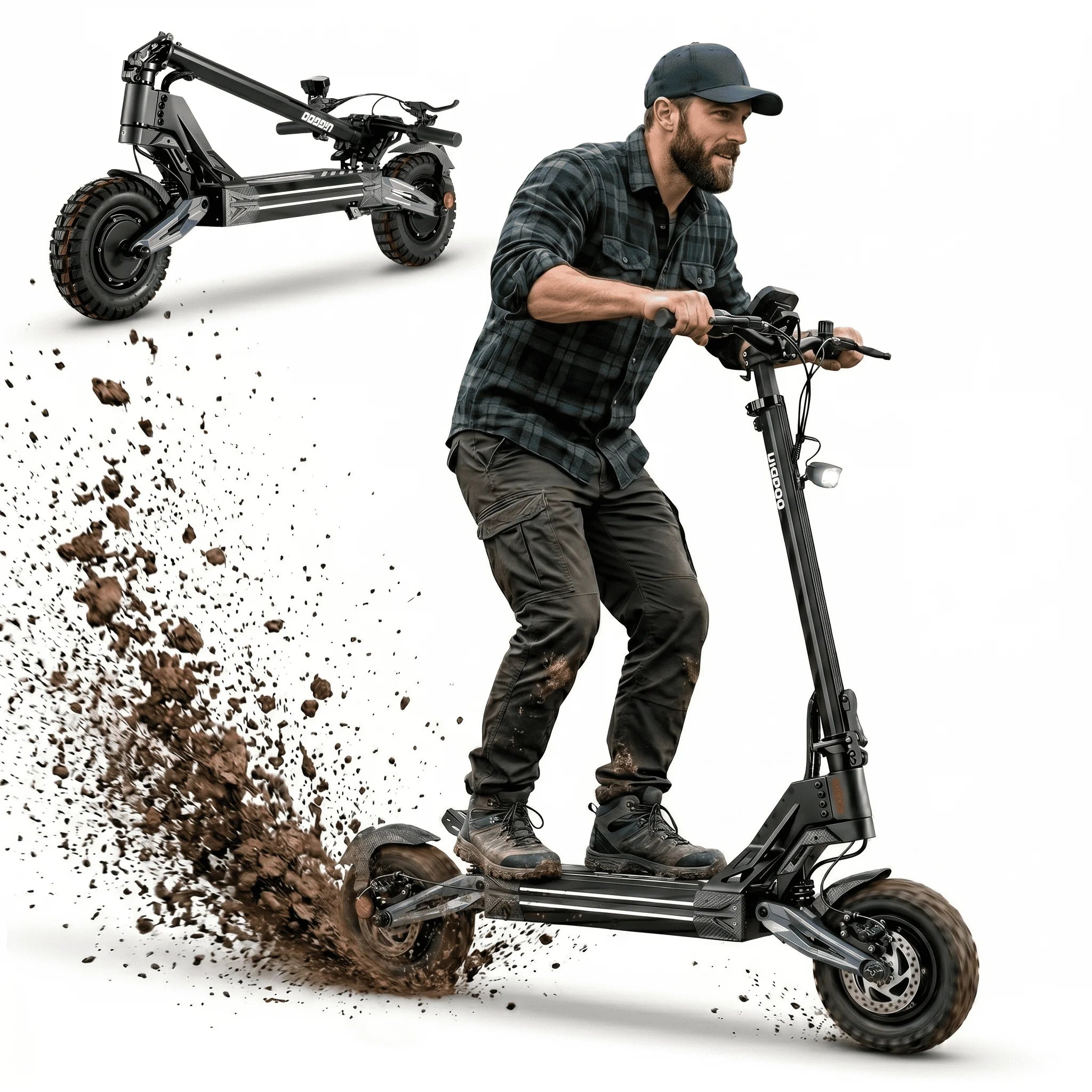EOEOTWO Dual 4000W Electric Scooter 60V 27Ah Heavy Duty