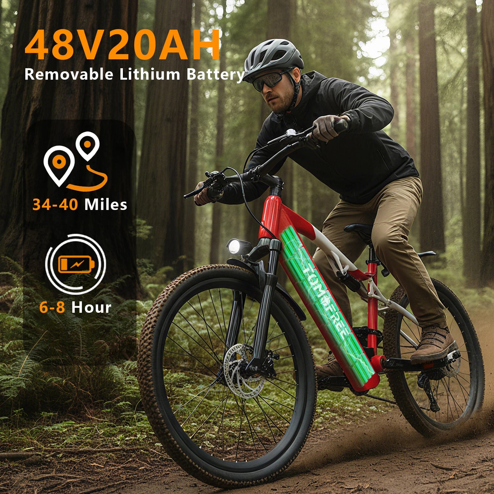 XT90 1500W Electric Bike 48V 20Ah All Terrain Brake