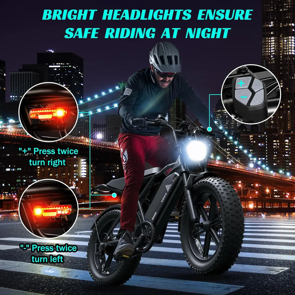 TST R002S 1500W Electric Bike For All Terrains Range Included