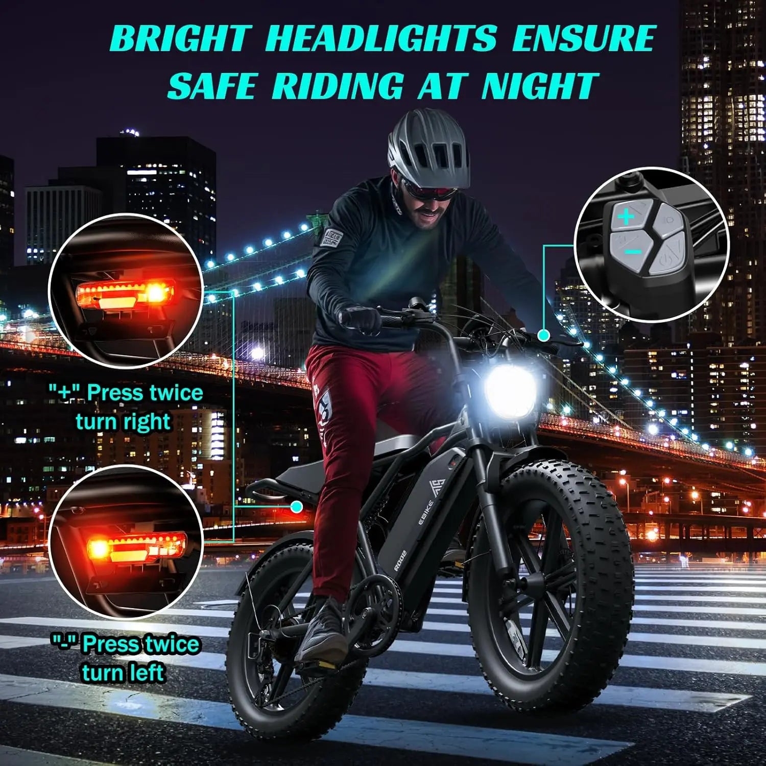 TST R002S 1500W Electric Bike For All Terrains Range Included