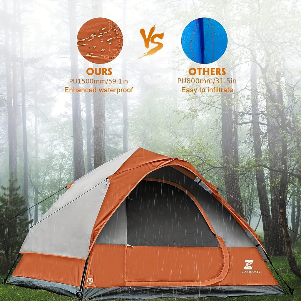 Unp Pop Up Camping Tent Instant Setup With Rain Fly Waterproof