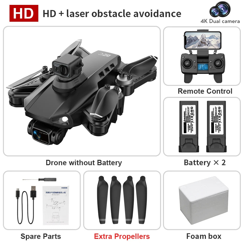 ISHOWTIENDA L900 Pro Se Drone 4K HD GPS Camera 5G WiFi FPV Brushless RC Helicopter