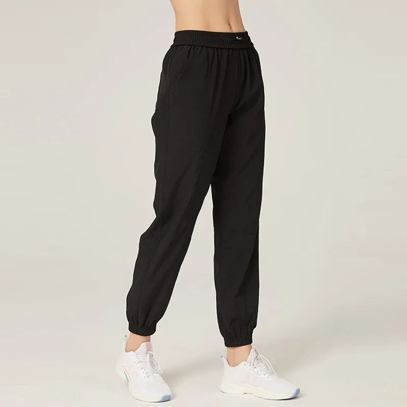 Macroupta Women's Quick Dry Drawstring Joggers With Side Pockets