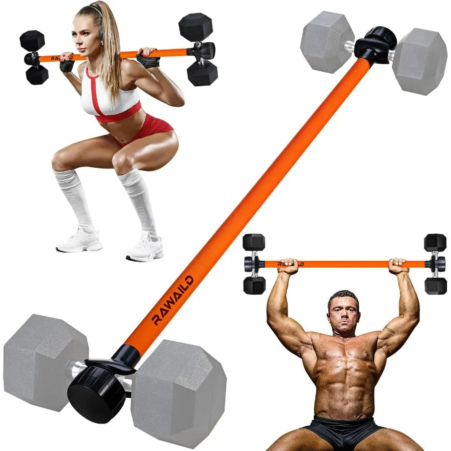 Dumbbell Converter To Barbell Set For Bench Press And More