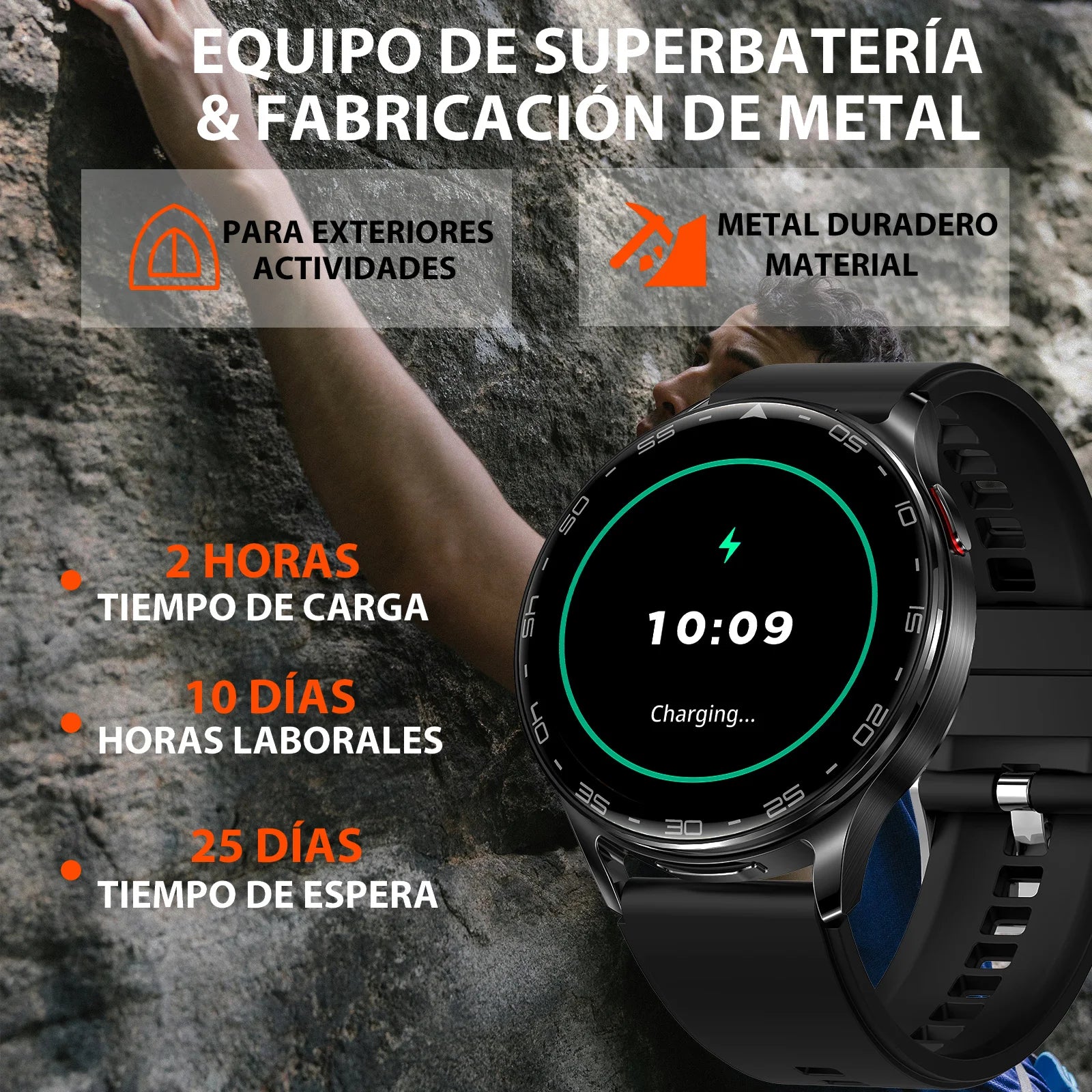 EIGIIIS Smart Watch With Earbuds HD Fitness Tracker Heart Rate