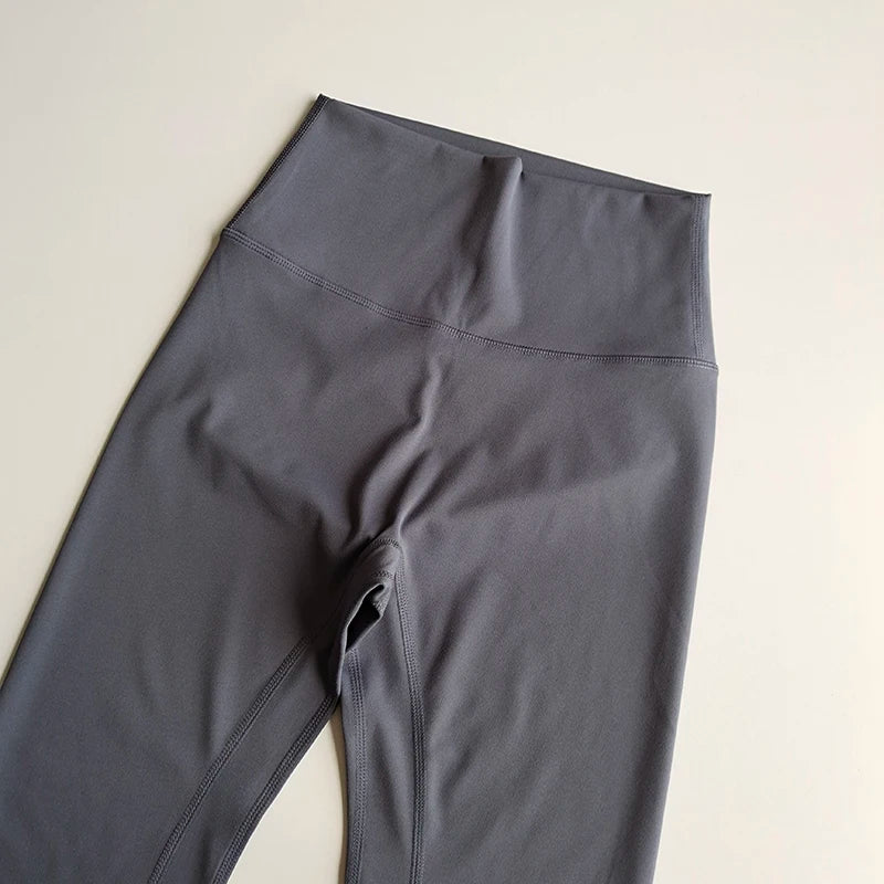 Seamless High Waist Nylon Yoga Leggings For Hip Lifting Running