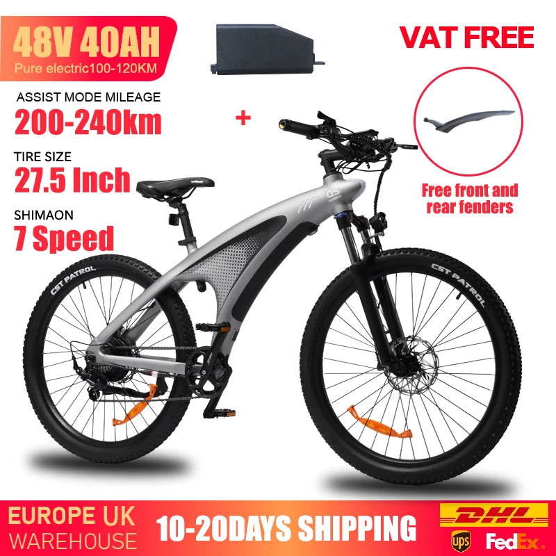 HUANCI Q5 Mountain Electric Bike 48V 20Ah Aluminum Frame