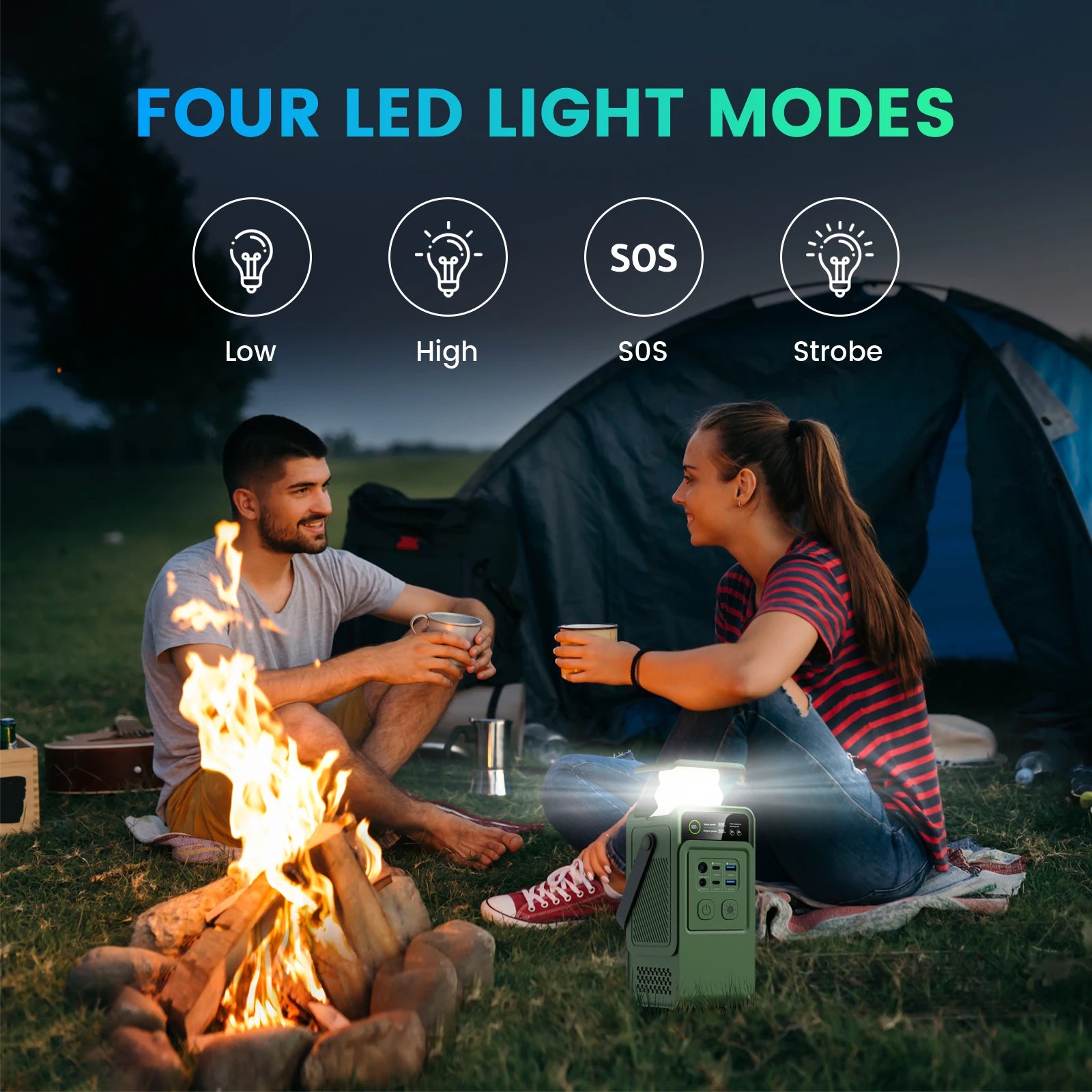 CTOLITY 200W Portable Power Station 192Wh Lifepo4