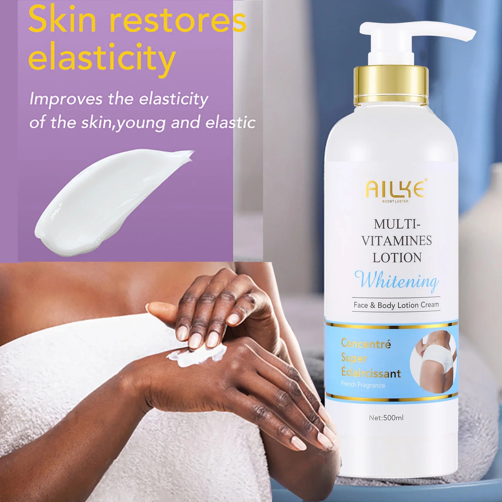 AILKE Multi-Vitamin Body Lotion Whitening And Dark Spot Correction