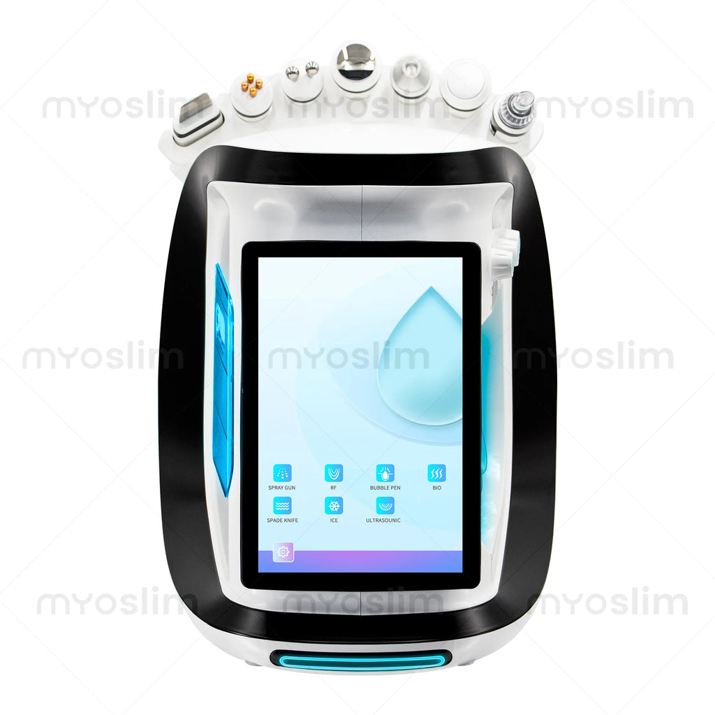 Ice Blue 7 in 1 Hydrodermabrasion Machine Oxygen Jet Aqua Peeling Small Bubble System for Deep Cleaning and Skin Rejuvenation