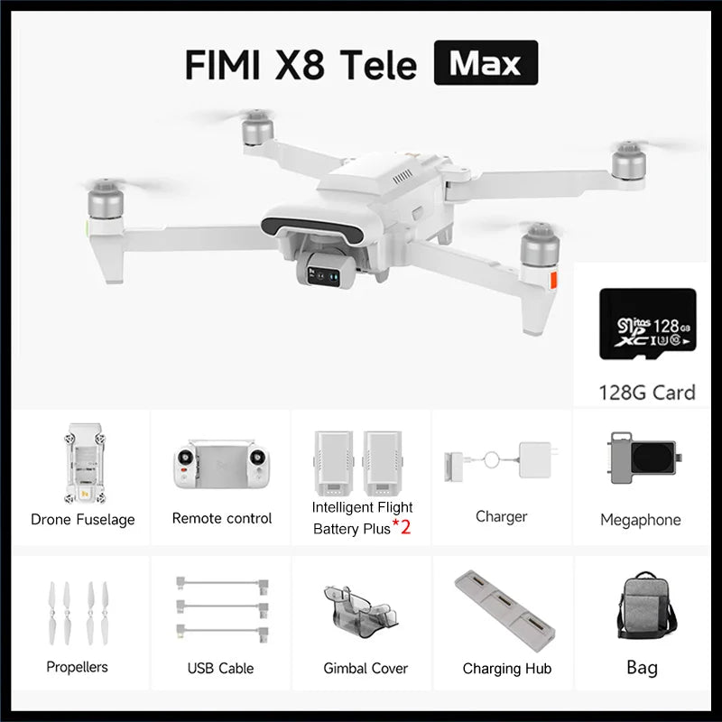 FIMI X8 TeleMax Drone 4K HDR Camera with GPS ProLine
