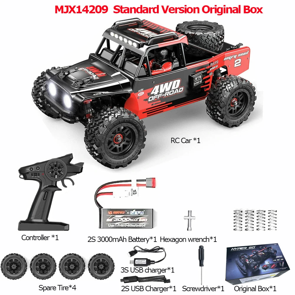 JIUSI 1 14 Scale RC Car 4WD Brushless Off Road Remote Control
