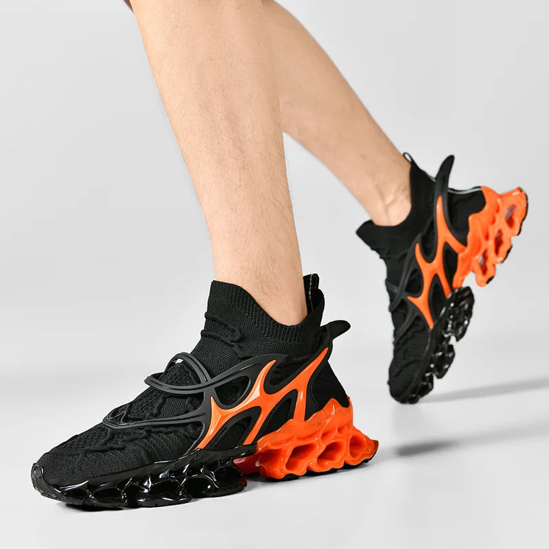 Mens Breathable Casual Sneakers Lace Up Trainer Shoes