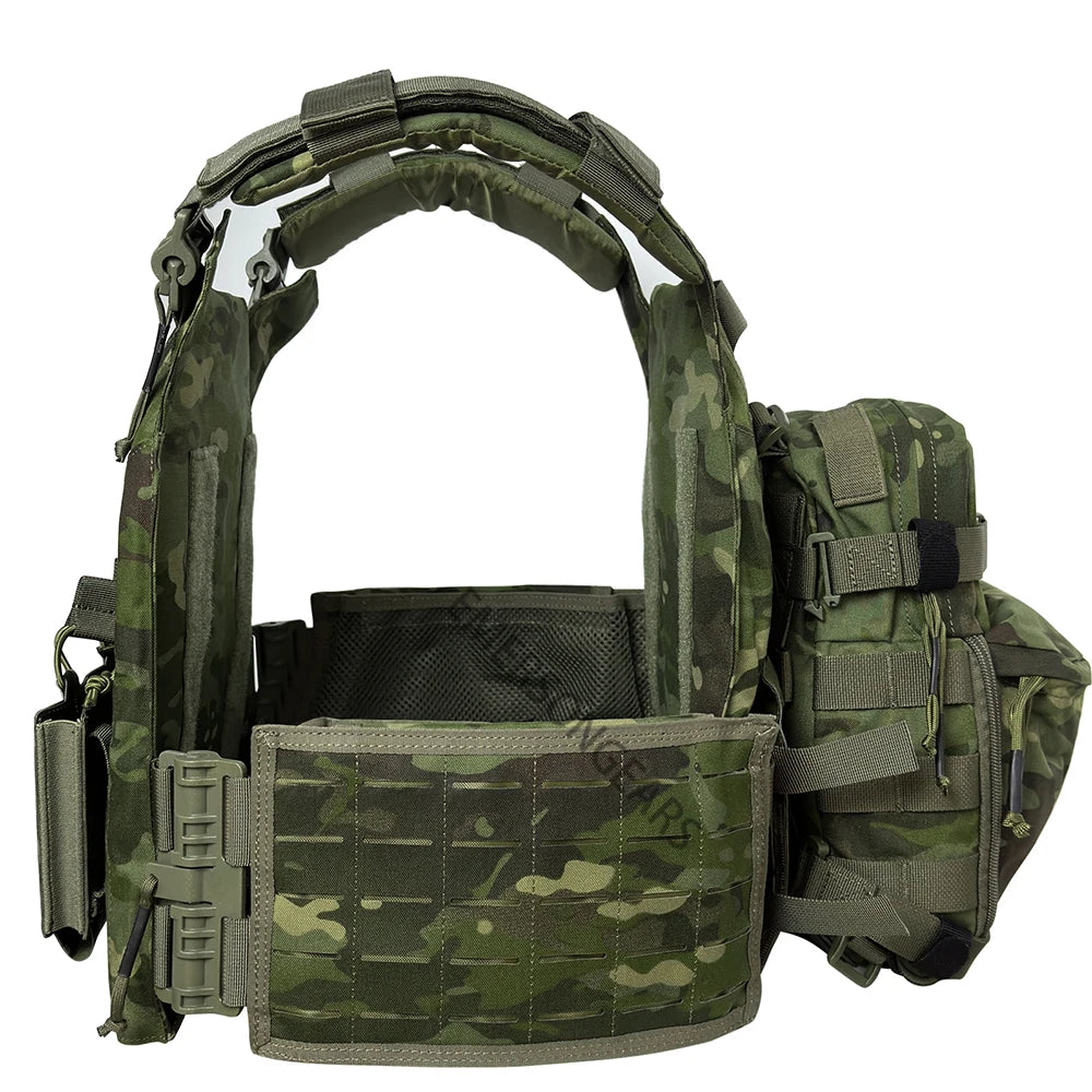 EMERSONGEARSCN Laser Cut Nylon Quick Release Vest With Hydration Backpack