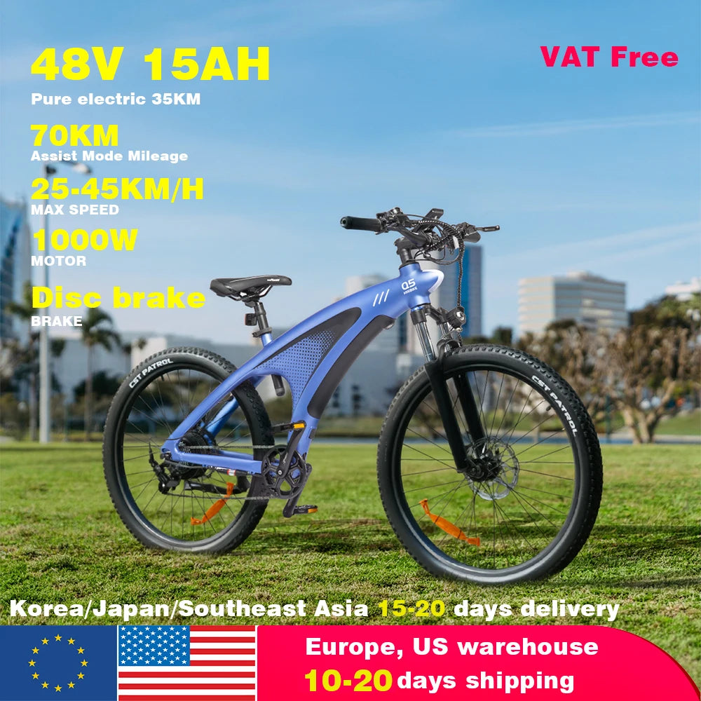 HX Q5 2000W Electric Mountain Bike For Off Road Riding