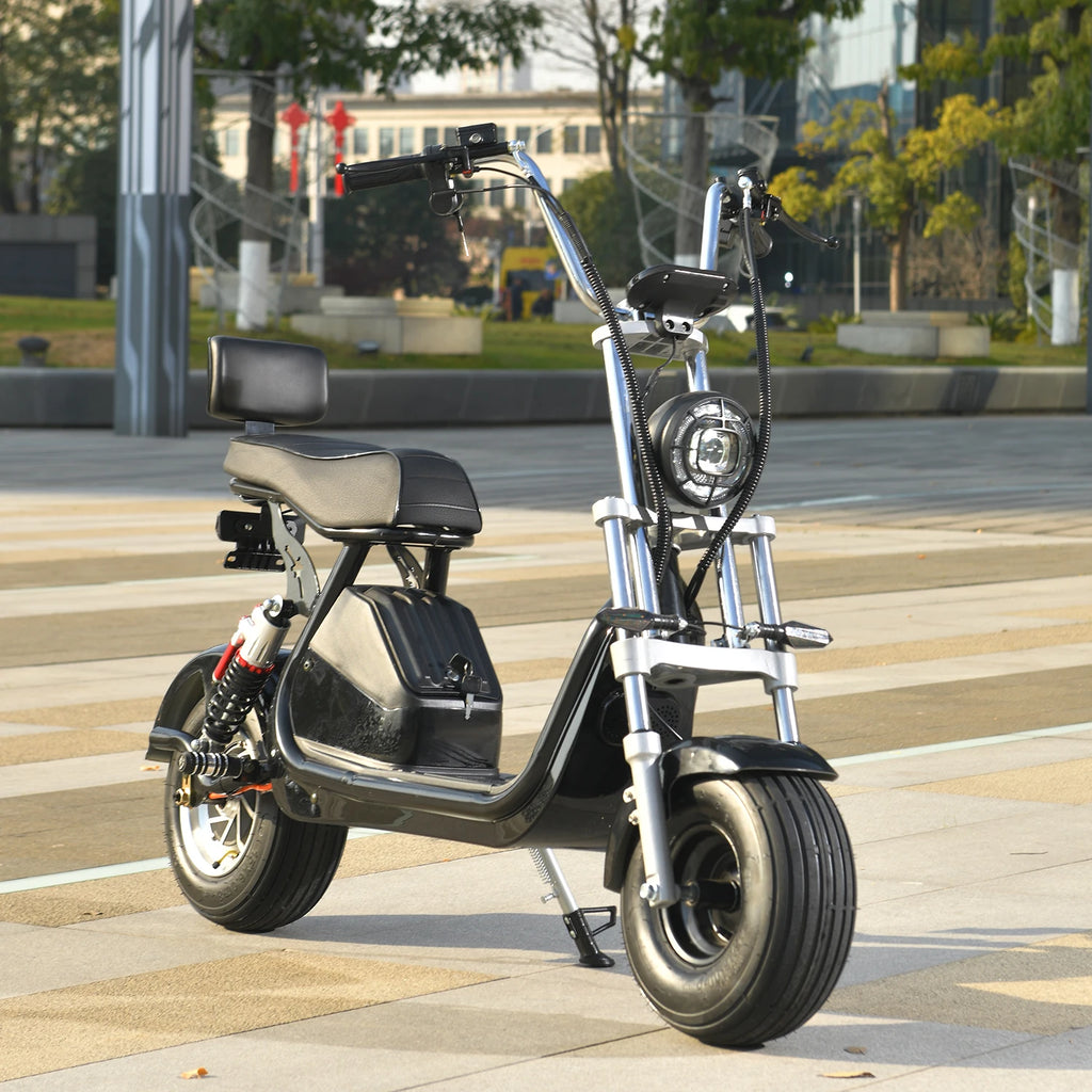 US Warehouse 2000W Electric Scooter With Front And Rear Suspension Fat Tires