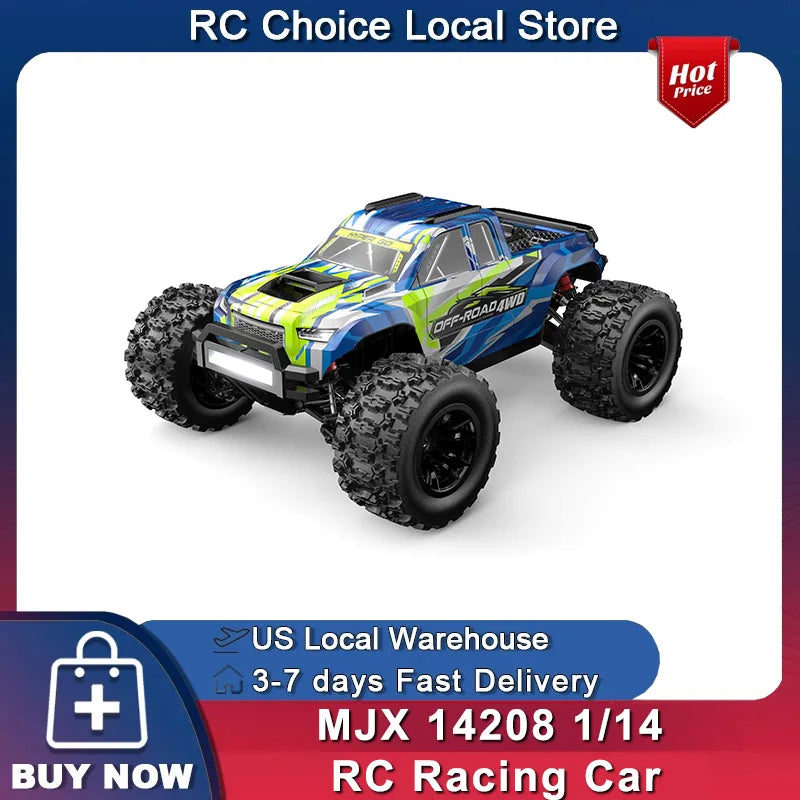 JIUSICE Hyper Go MJX 14208 RC Car 4WD Ultra Durable