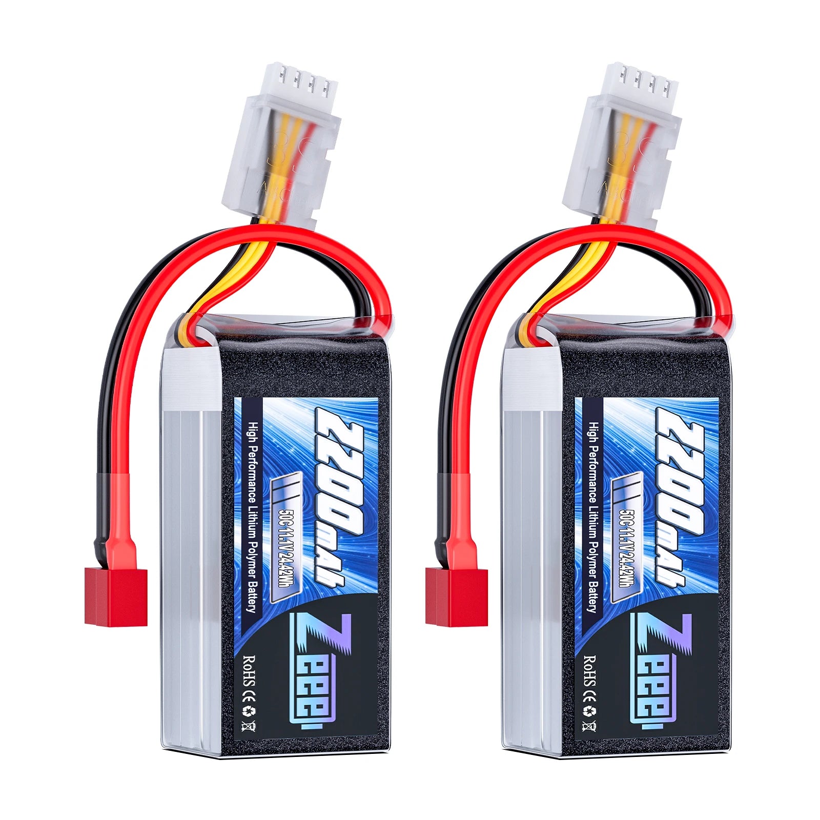 ZEEE 3S 2200mAh Shorty LiPo Battery 11.1V 50C XT60 Plug