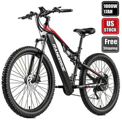 1000W full suspension electric mountain bike