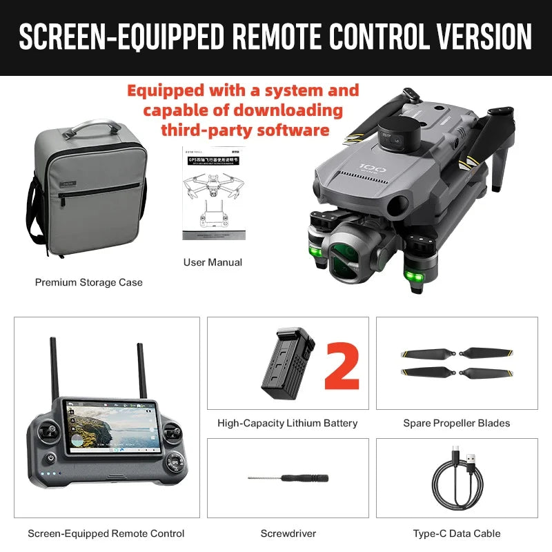 ISHOWTIENDA U8L 4K GPS Drone Ultimate Aerial Photography Stabilization Gimbal