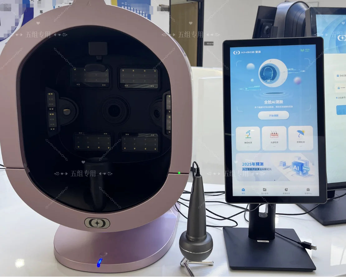 TAIXL 3D AI Facial Skin And Scalp Analyzer Scanner For Beauty Care With Multi Language Support