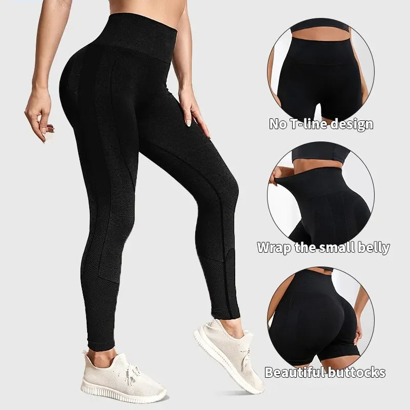 Seamless Yoga Leggings for Women Push Up Gym Pants