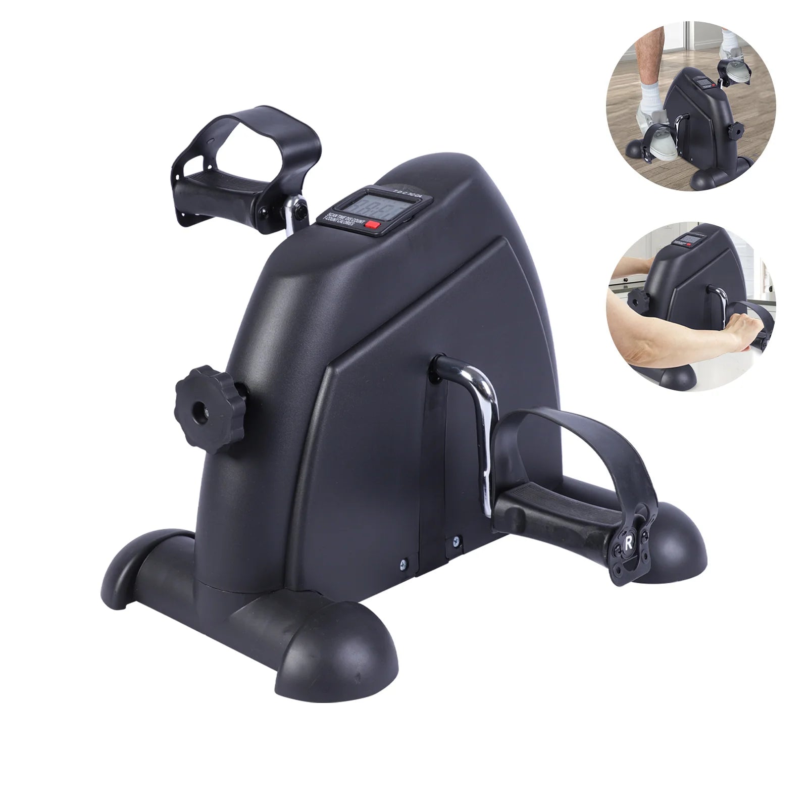 Mini Under Desk Pedal Exerciser Multi-Function LCD Display