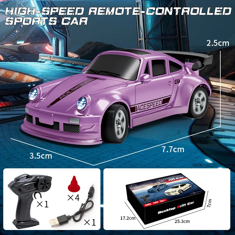 ANTSIR 2Point4G Desktop Mini HyperPerformanceEngineering Drift Car 4WD RemoteControl Model
