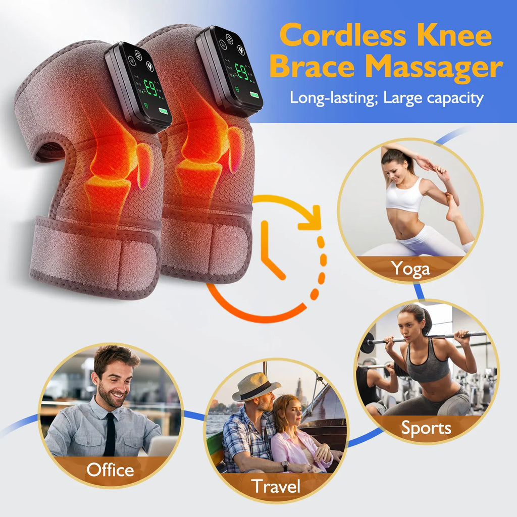 Hailicare Knee Massager With Heating And Vibration
