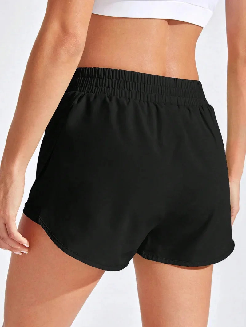 Yoga Shorts Women Fitness Elastic Running Short Leggings