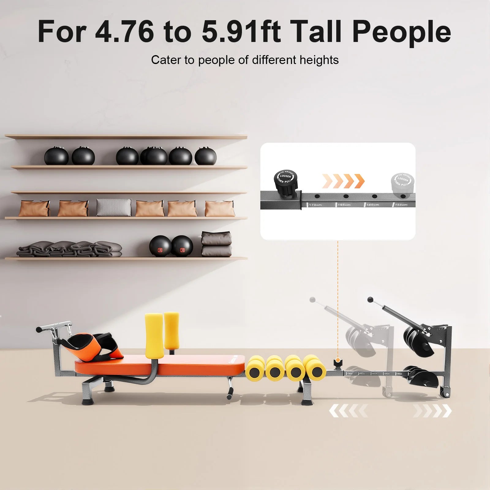 Adjustable Back Stretch Bench 130kg Capacity For Neck Back Relief