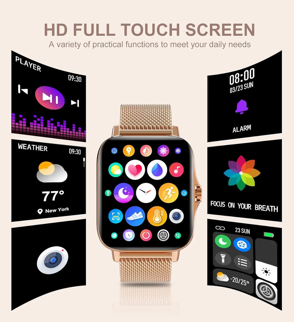 Smart Watch For Women Fitness Tracker With Heart Rate Monitoring