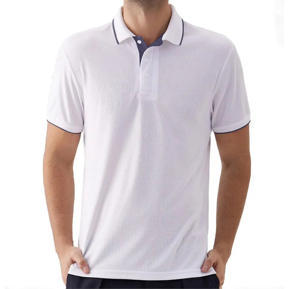 2Pack Men's Polo Shirts Short Sleeve Summer Quick Dry Ultra Comfortable Golf Athletic T-Shirts Slim Fit Casual Sports Workout Golf Tees