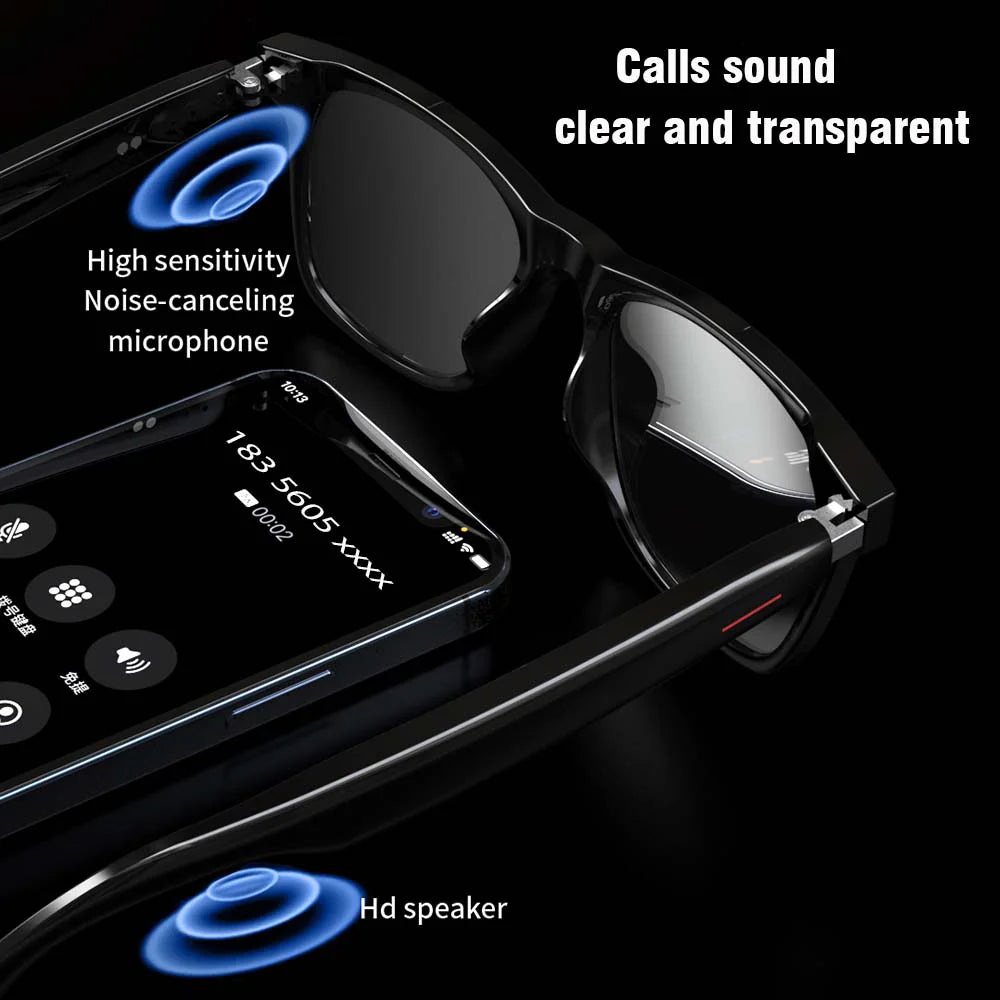 SENBONO Fashion Smart Glasses Open Ear Headset Sunglasses Waterproof