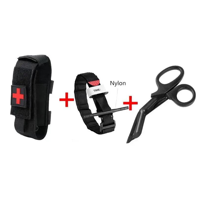 Outdoor Survival Tourniquet First Aid Belt for Camping Military Tactical Emergency Gear