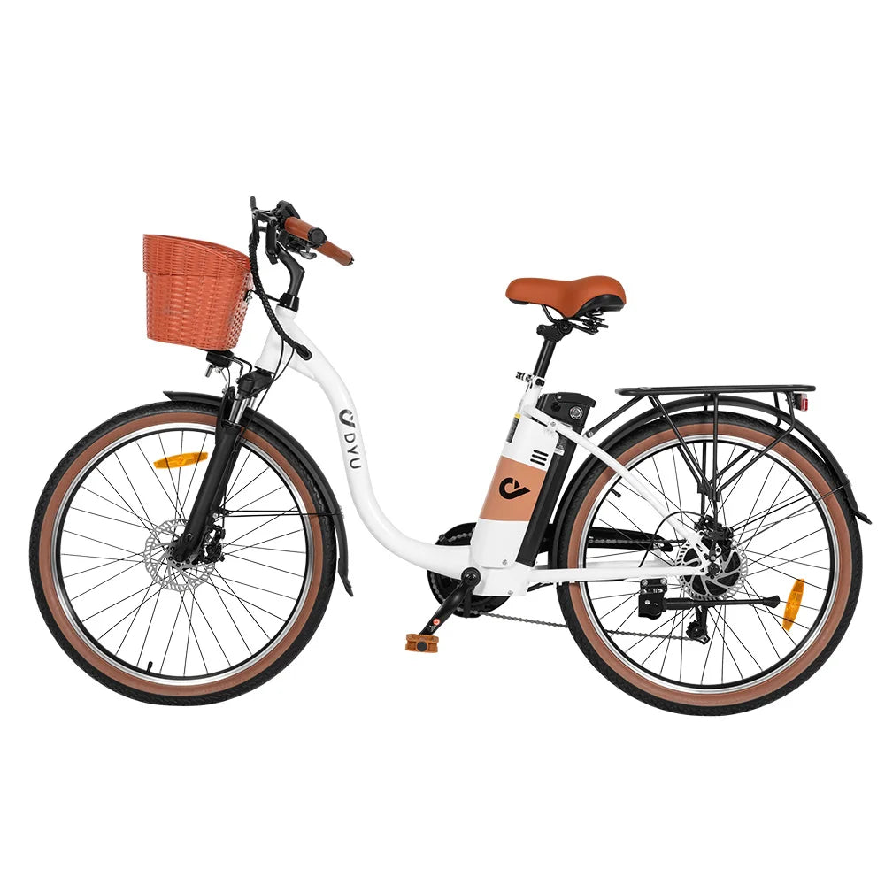 DYU C6 Pro Electric Bicycle TwoHundredFiftyWatt City EBike 36V Battery