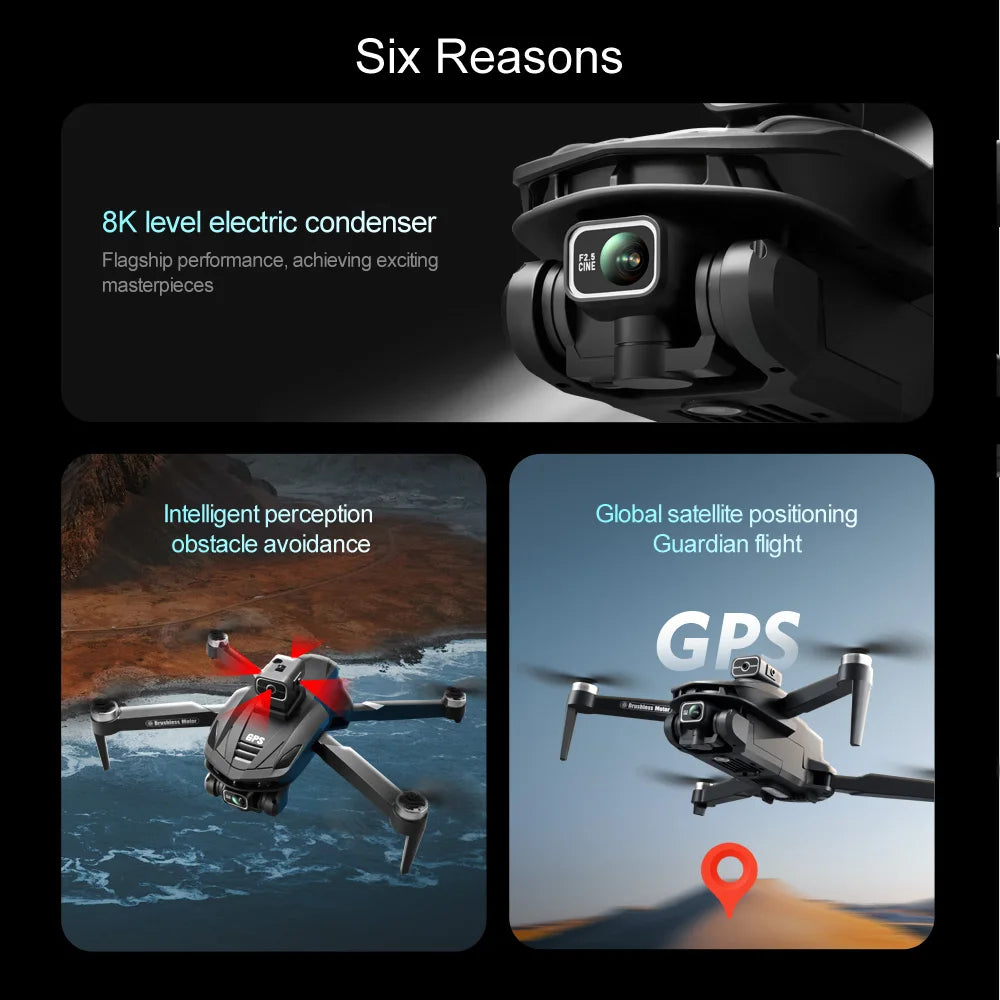 V168 Max Drone With Dual Cameras 5G WiFi FPV System