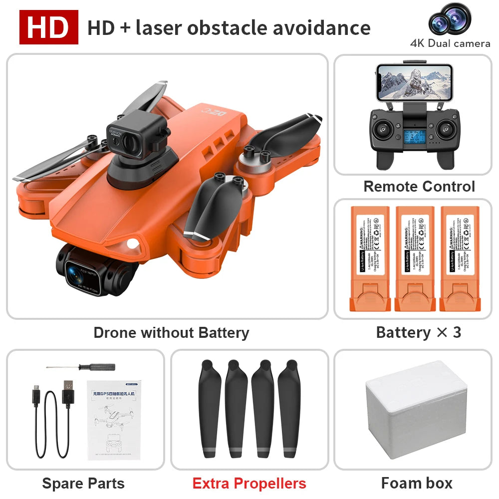 ISHOWTIENDA L900 Pro Se Drone 4K HD GPS Camera 5G WiFi FPV Brushless RC Helicopter