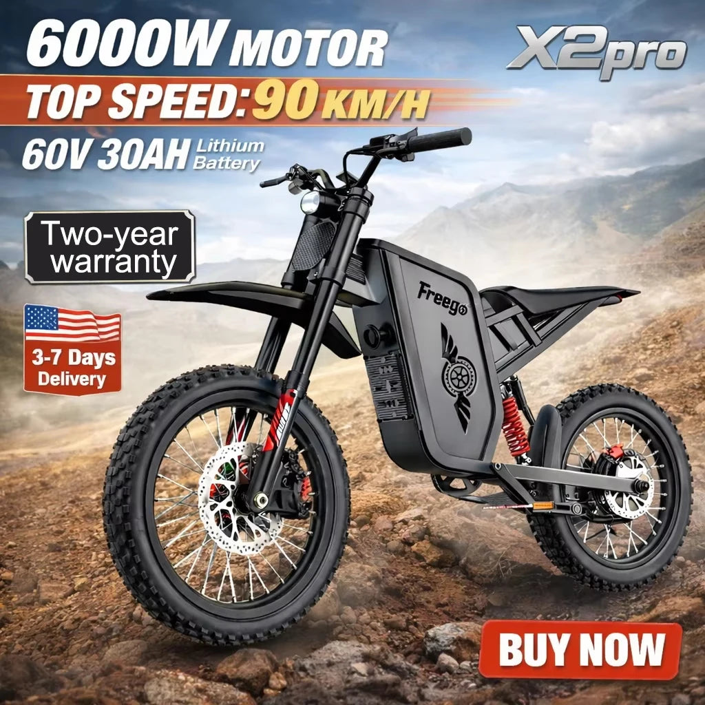 Freego X2 Pro Electric Motorcycle For Adults Off Road Performance