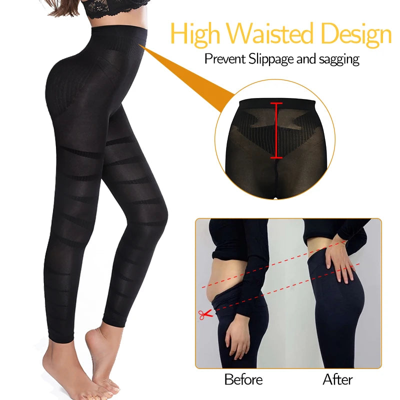 Miss Moly Women's High Waist Leggings Tummy Control Shaper