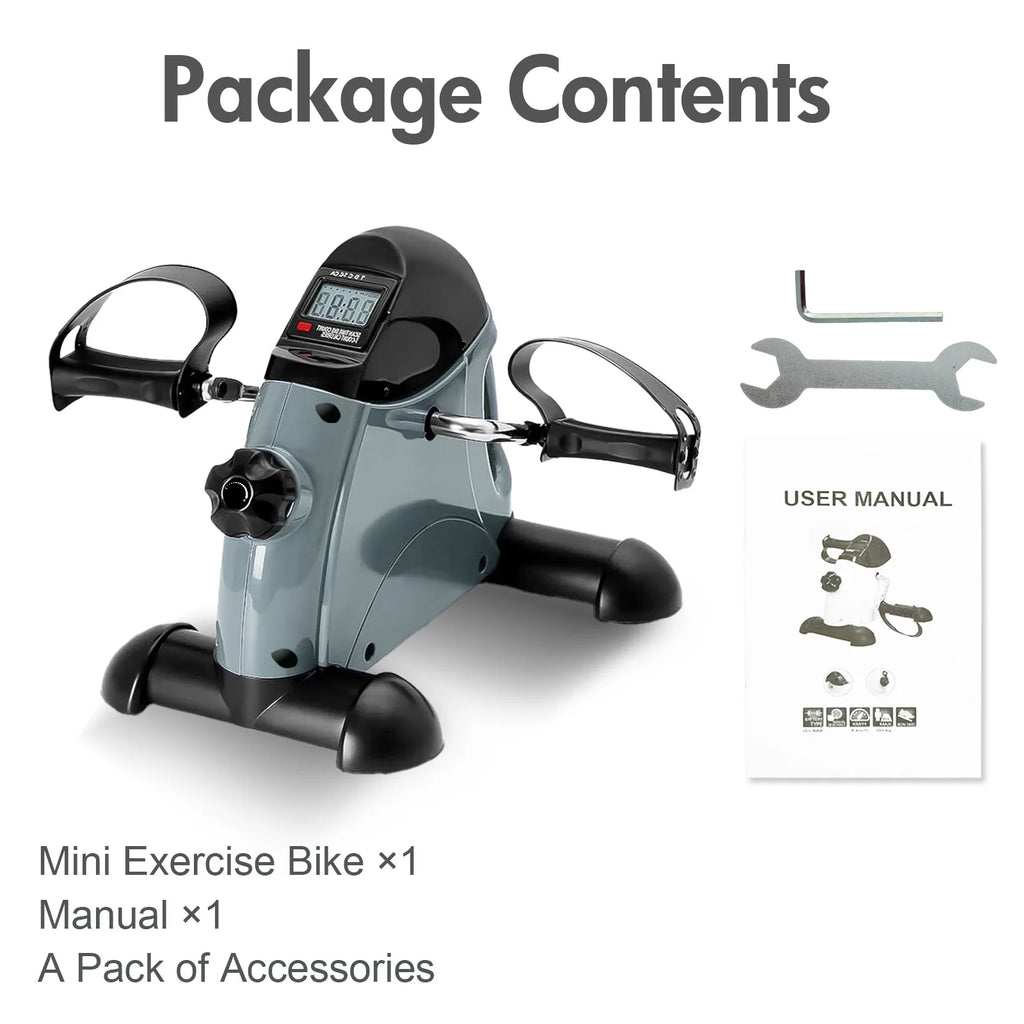 Mini Under Desk Pedal Exerciser Multi-Function LCD Display