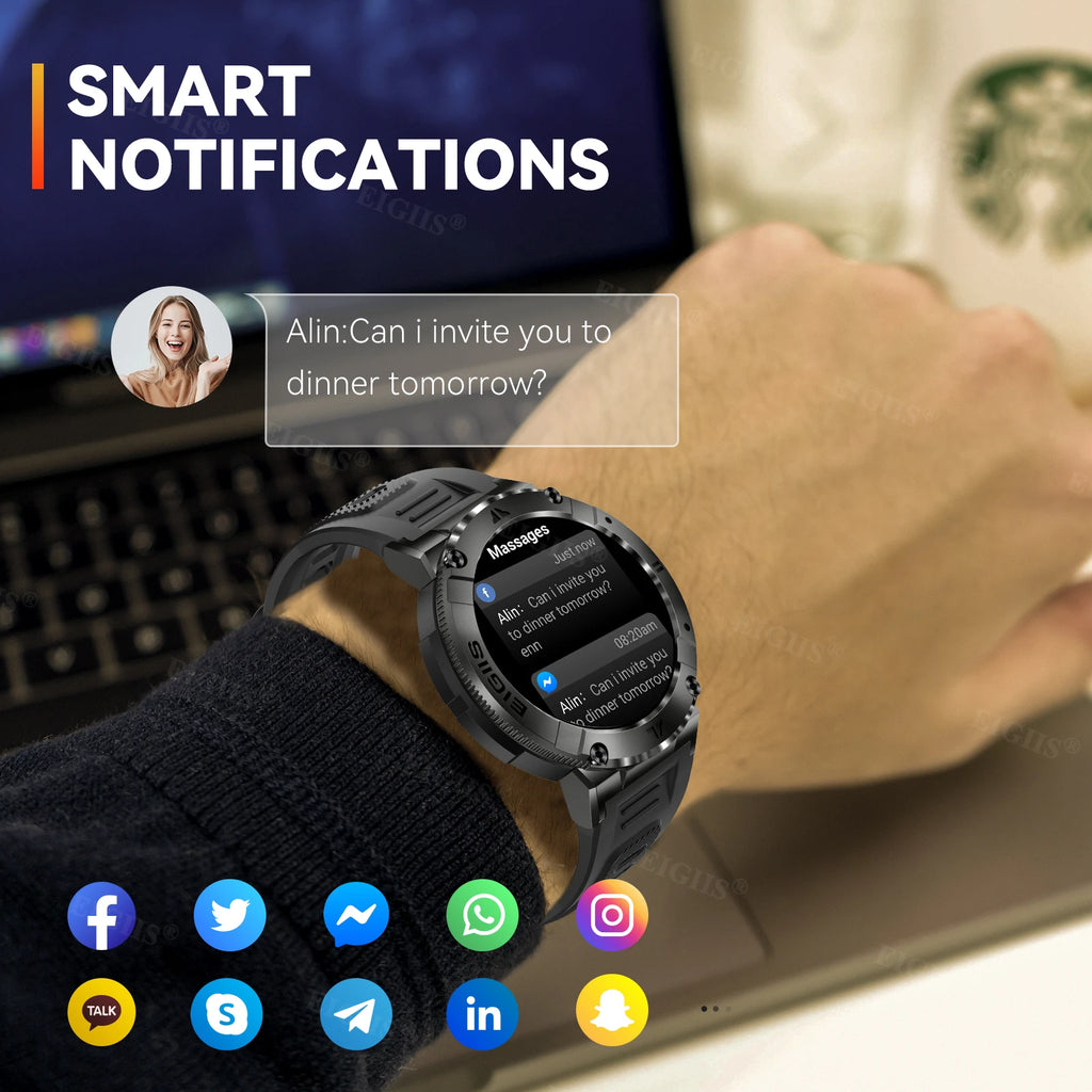 LaNikar Smart Watch TFT Display Bluetooth Call Blood Pressure Health Monitor